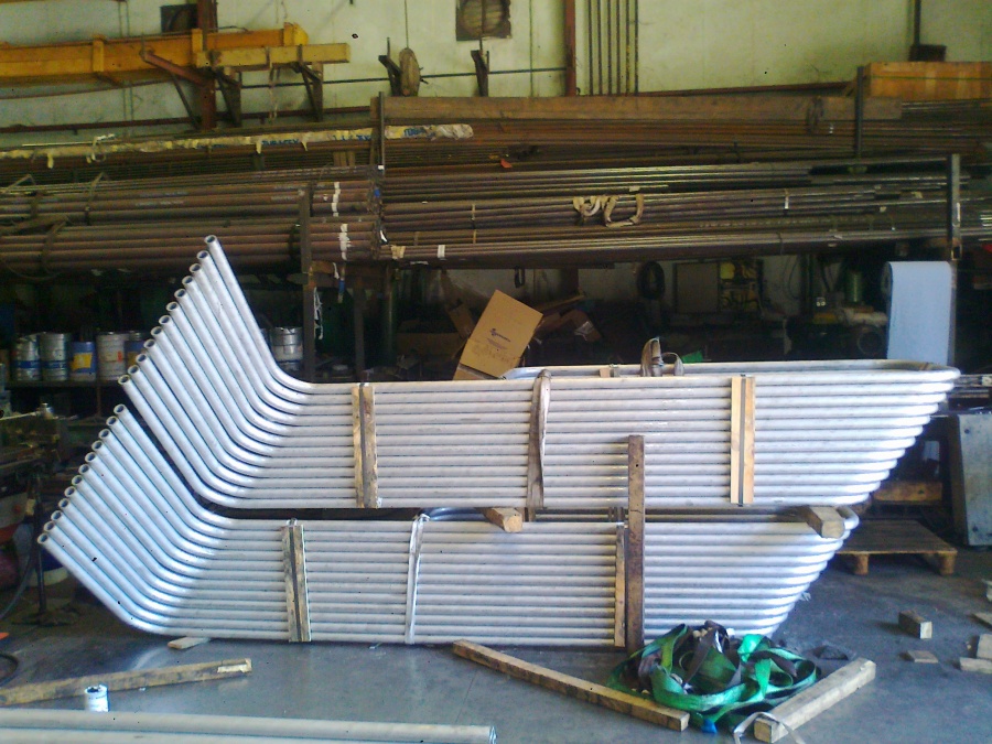 Curvado de tubería Ø48,3 x 6 calidad ALLOY 800HT para Schmidt-Clemens Spain, S.A.